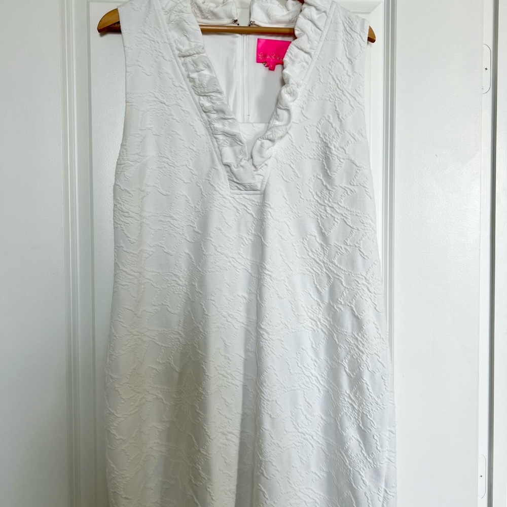 Lilly Pulitzer white dress - Great condition, wore once, Size XL Resort White